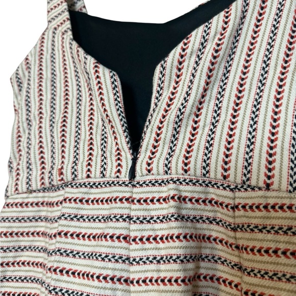 Zara TRF Women’s Small Multi Color Striped Dress Romper Cutout Tribal - Picture 4 of 11